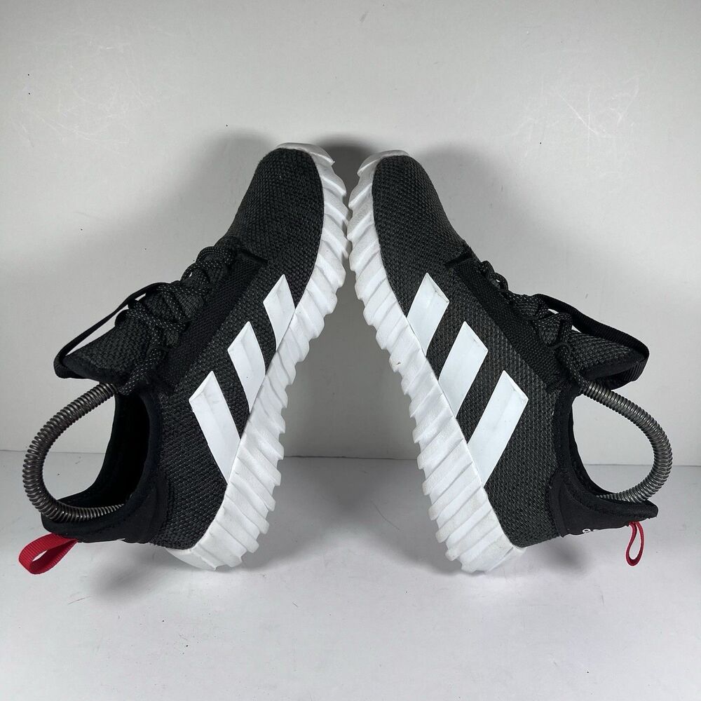 Adidas Kaptir 3.0 Lace Up Back/Red Athletic Shoes Sneakers Youth Size 4 - Picture 5 of 8